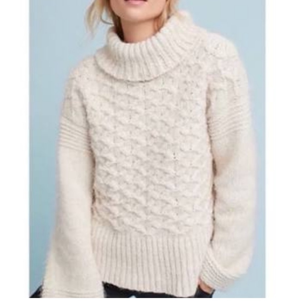 Anthropologie Sleeping on Snow Turtleneck SweaterSize XS